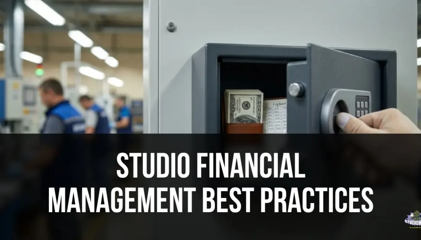 Studio financial management best practices illustrating cash reserve maintenance, cash flow optimization, studio budgeting, and project profitability tracking for production studio operations.